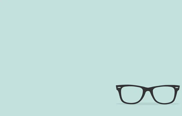 Picture background, blue, glasses