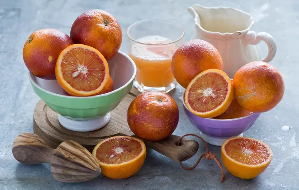 Oranges, juice, oranges