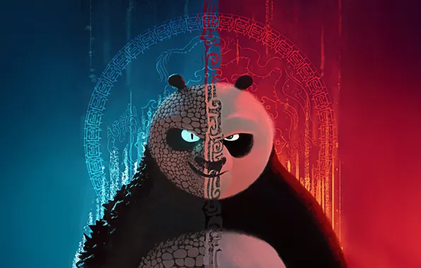 Cartoon, poster, Kung Fu Panda, Kung fu Panda