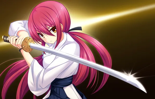 Girl, weapons, anger, sport, form, art, wagaya no himegami-sama!