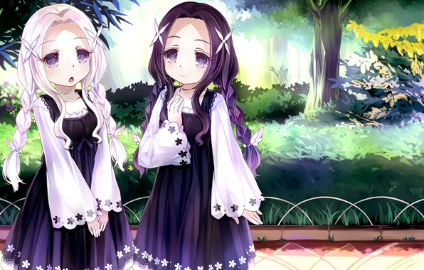 Park, girls, anime