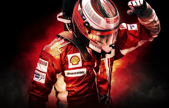 Picture Helmet, Racer, Ferrari, Formula 1