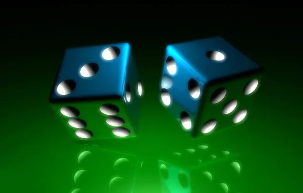 Picture reflection, cubes, the game, bones