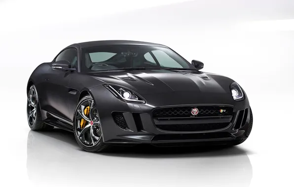 Car, Jaguar, black cars, vehicle, white background, simple background, Jaguar F-Type, Grand Tour