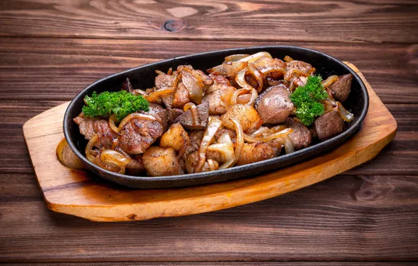 Meat, Board, kebab