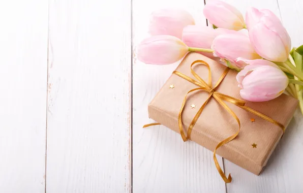 Gift, tulips, pink, Olena Rudo