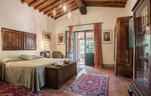 Design, style, Villa, interior, Italy, balcony, Tuscany, 18th century