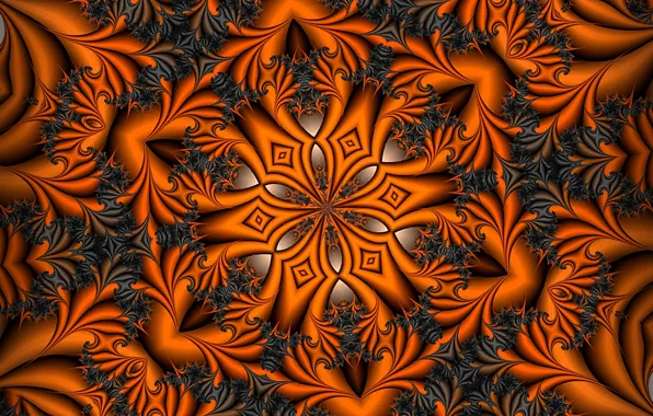 Abstraction, pattern, fractals, fractal, geometry, ornament, symmetry, abstract background
