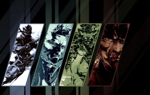 Picture snake, big boss, metal gear