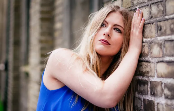 Picture summer, girl, face, background, hair
