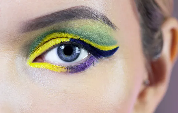 Picture eyes, face, makeup