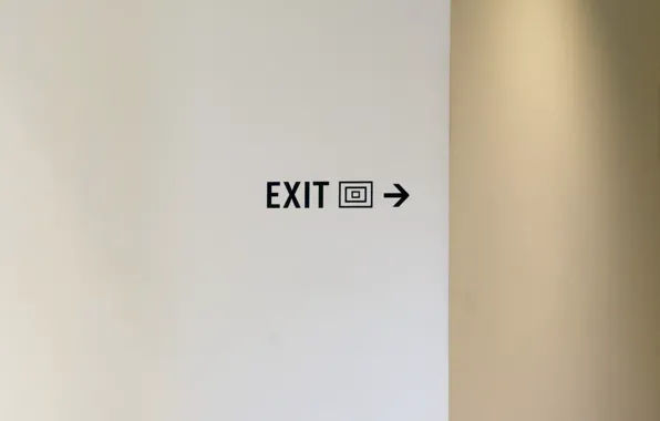 Background, wall, exit