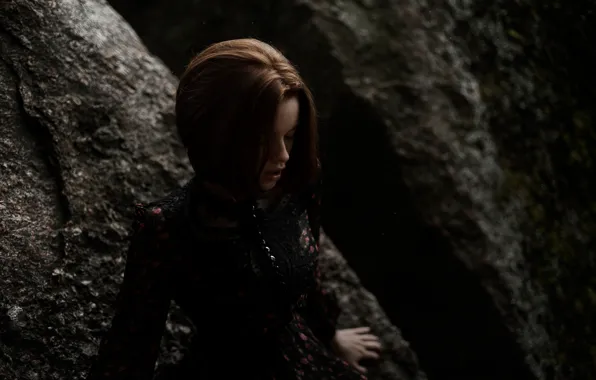 Stones, portrait, Alina, Tatiana Mercalova