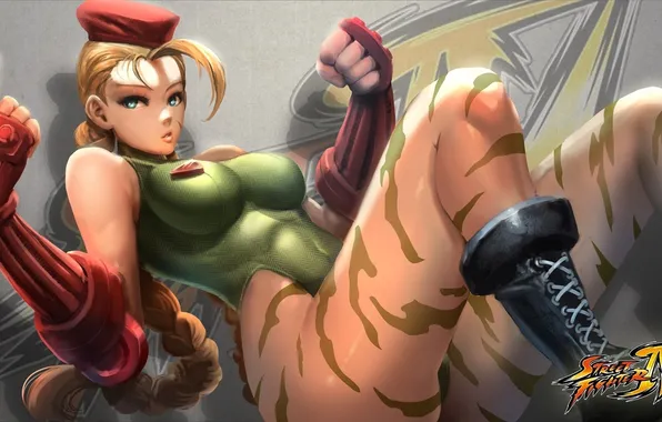 Picture wallpaper, girl, sexy, game, boobs, breast, Cammy, tits