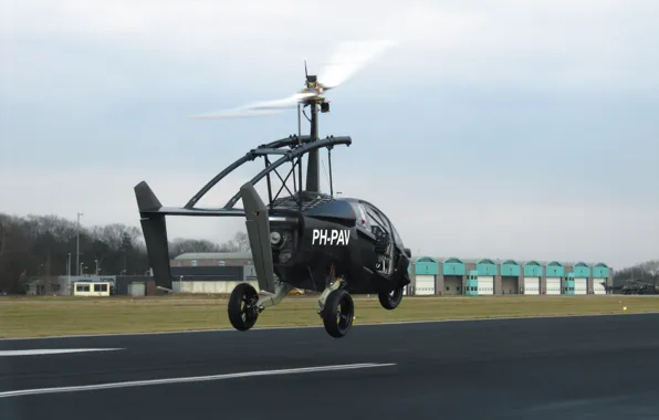 Hi-tech, asphalt, technology, drone, flying car, Pal-v One, helicycle