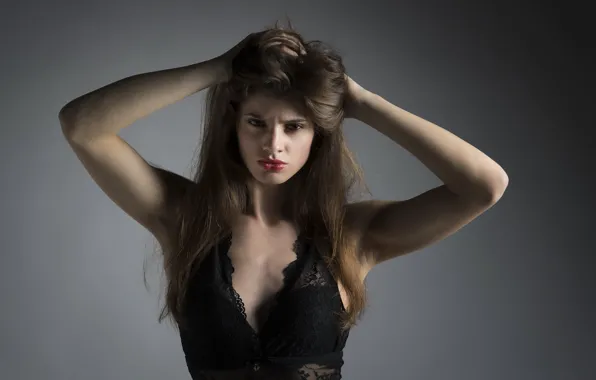 Picture look, face, background, model, hair, Veronica