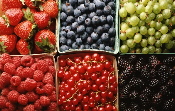 Picture berries, raspberry, strawberry