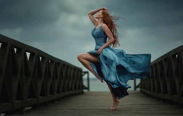 The SKY, DRESS, PIER, PIERCE, Lena Zemanova, Model Lena Zemanova