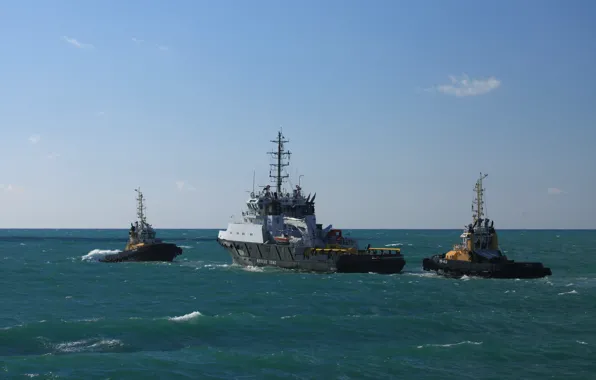 Sea, tugs, Sevastopol