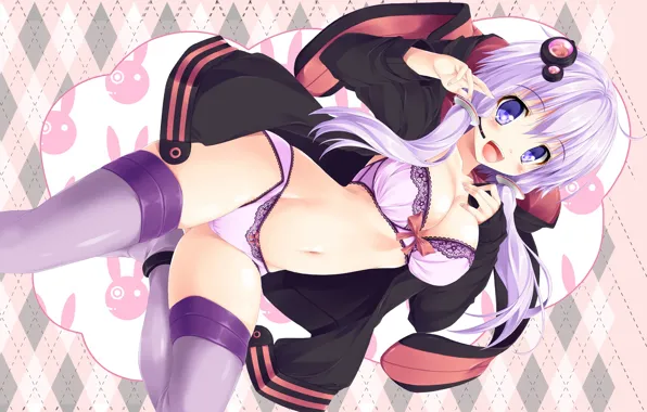 Girl, sexy, lingerie, pantsu, bra, cleavage, Vocaloid, panties
