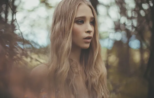 Girl, portrait, blonde