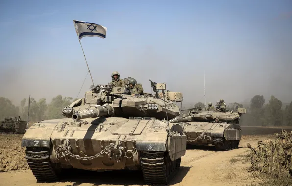 Tank, combat, main, Merkava, Israel, Mk 3D