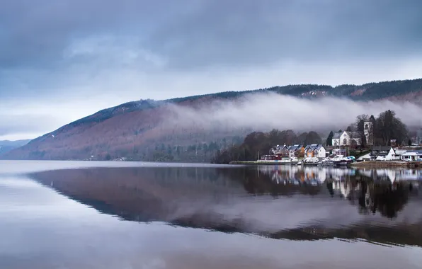 Reflection, Scotland, lake Kenmore