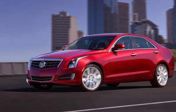 Road, trees, speed, cadillac