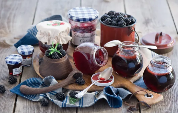 Berries, BlackBerry, jam