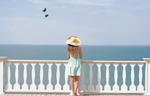 Summer, stay, hat, dress