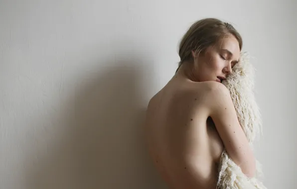 Chest, girl, wall, back, Roman Filippov, Filippov, Daria Semina