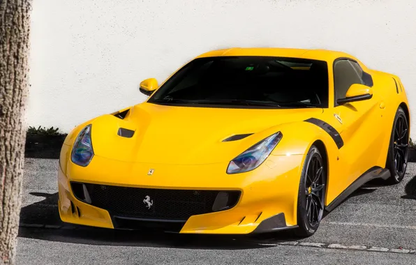 Ferrari, yellow, F12, TDF