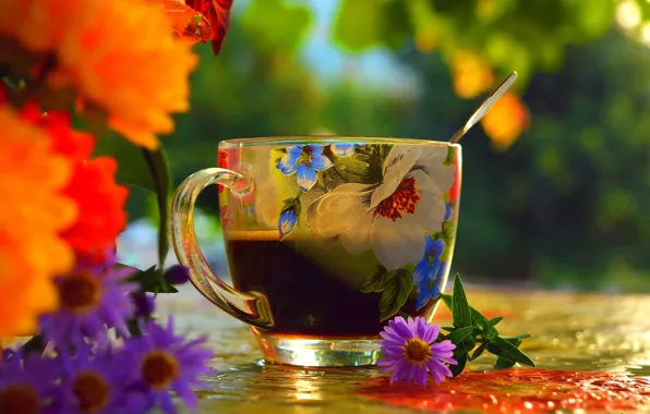 Flowers, Cup, Flowers, Cup