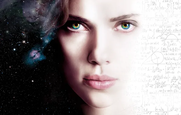 Scarlett Johansson, Girl, Action, Fantasy, Beautiful, Stars, Space, Wallpaper