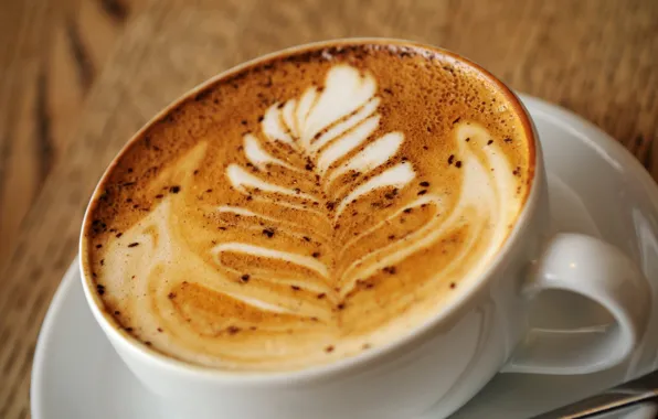 Foam, pattern, coffee, Cup, cappuccino, latte art