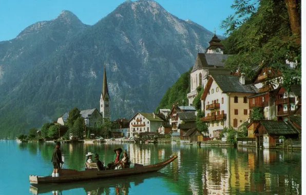 Nature, lake, painting