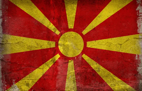 Picture color, flag, Macedonia