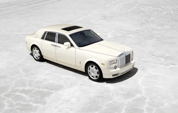 Machine, auto, white, sedan, luxury, rolls-royce, phantom, phantom