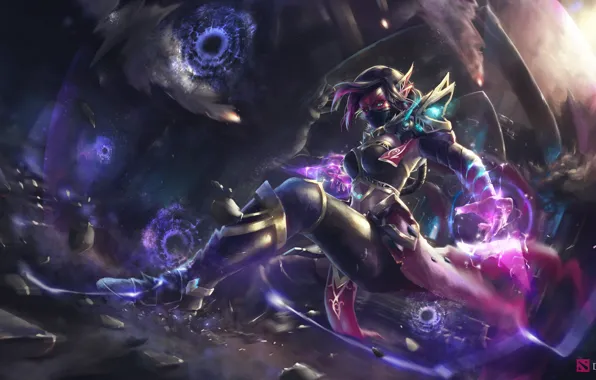 Girl, space, DotA 2, Templar Assassin
