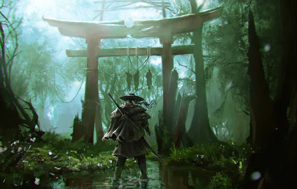 The game, Samurai, Games, Art, Samurai, Ghost of Tsushima