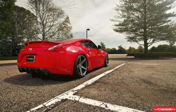 Picture car, machine, red, nature, Wallpaper, Nissan, 370Z