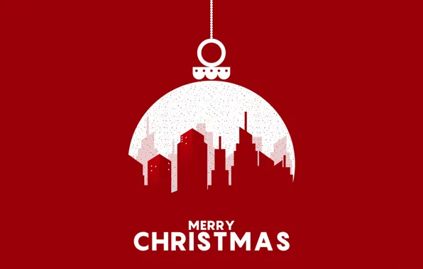 Picture balls, the city, Christmas