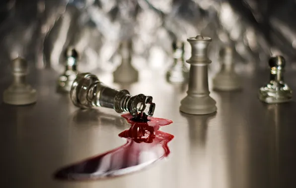 Picture blood, chess, figure, The Game