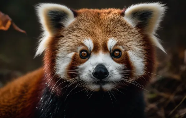 Look, pose, red Panda, face, red Panda, AI art, neural network