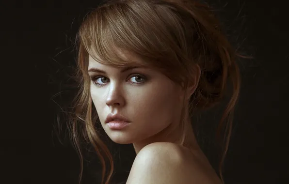 Picture look, girl, face, model, makeup, Anastasia Shcheglova