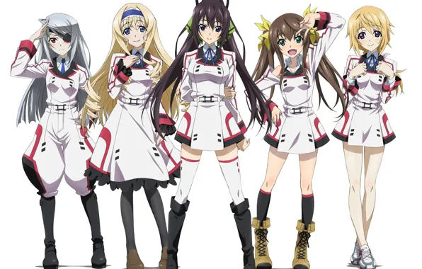 infinite stratos infinite stratos 2 cecilia alcott huang lingyin shinonono  houki seifuku thighhighs screening, #304793