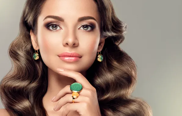 Girl, decoration, face, hair, hands, makeup, hairstyle, girl