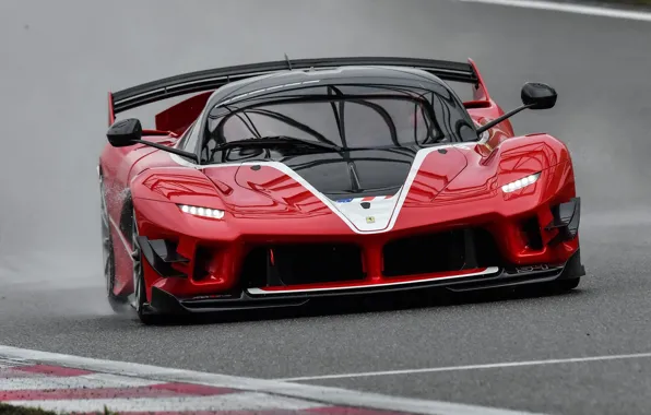 Picture Ferrari, red, FXX, track car, Ferrari FXX-K Evo