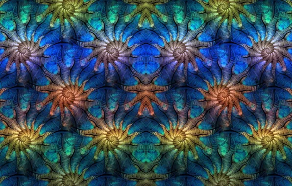 Picture abstract, pattern, digital art, Fractal, symmetry