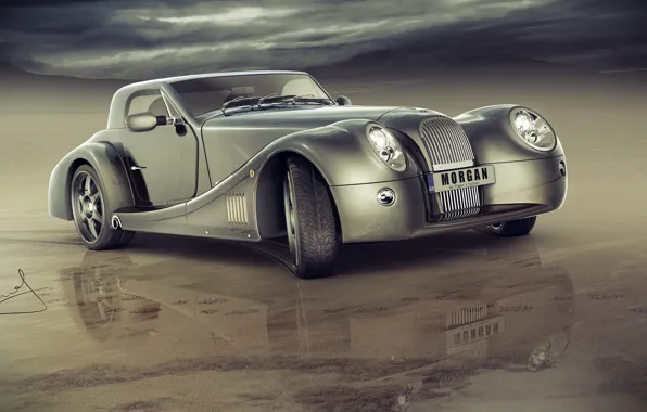 Water, car, Morgan Aero 8 custom